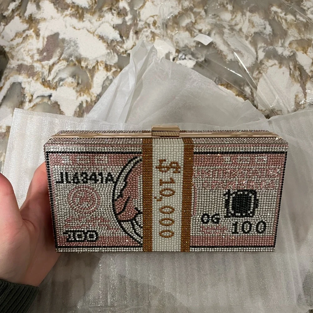 NWT pink sequin clutch - Picture 2 of 4